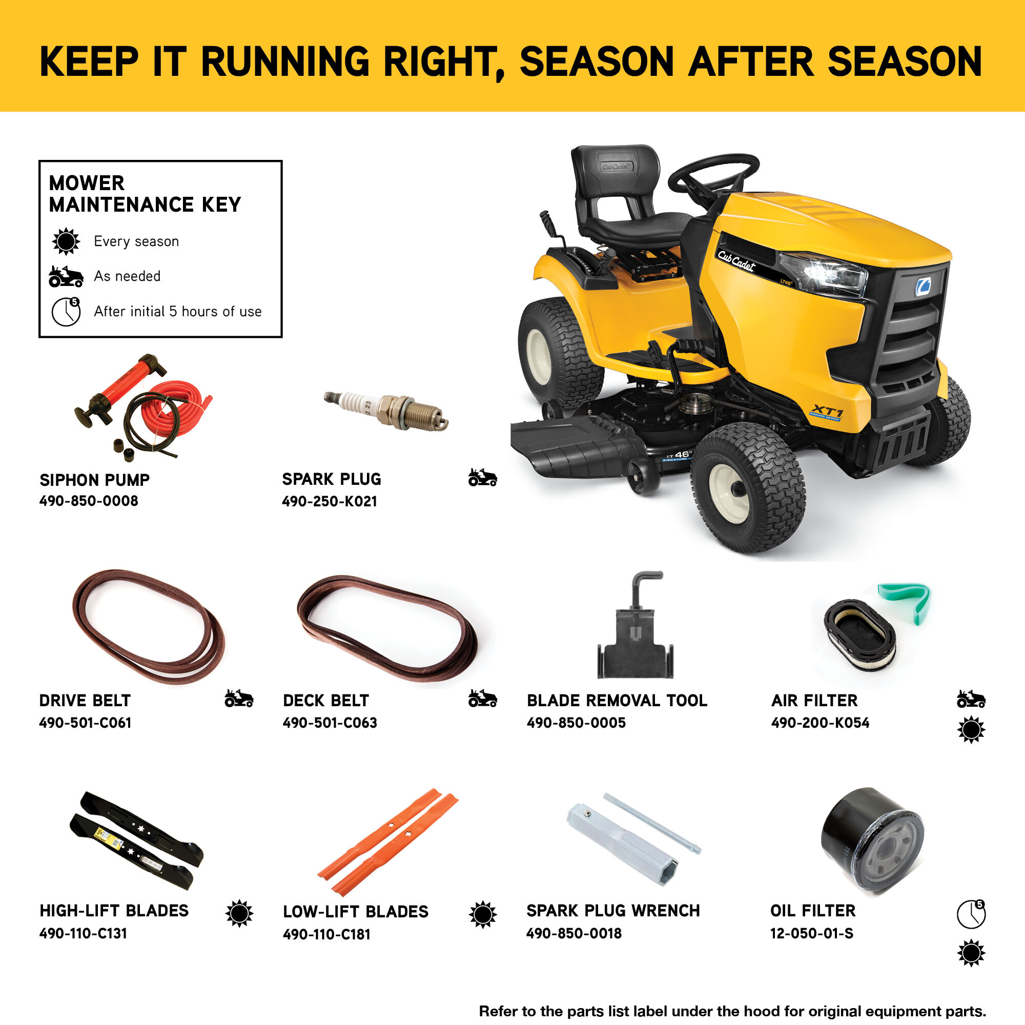 Cub cadet xt1 lt46 blades on sale